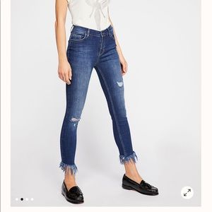 Free People Frayed Jeans